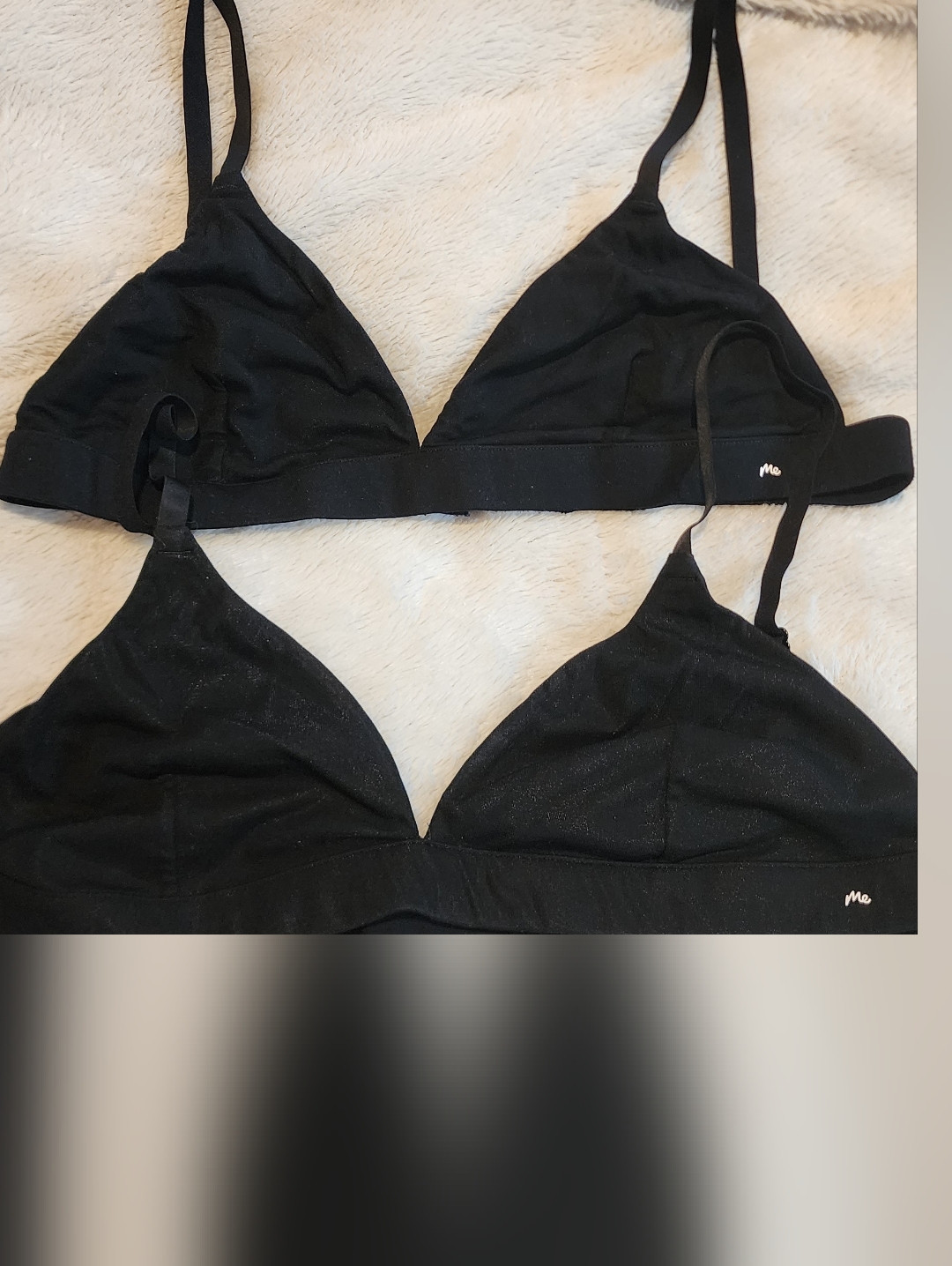 Meundies Black Bras Set Of 2 Size Meduim